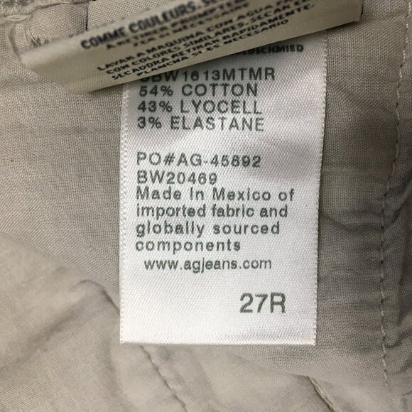 AG ADRIANO GOLDSCHMIED Light Gray THE CADEN Tailored Trouser Pant Jeans - Picture 4 of 12